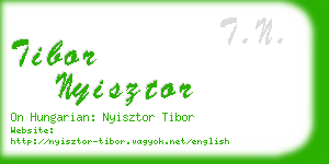 tibor nyisztor business card